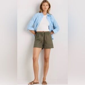 RALPH LAUREN POLO SIZE12 WOMENS SHORTS OLIVE GREEN CHINO DENIM LIKE BUT 💯 COTTON